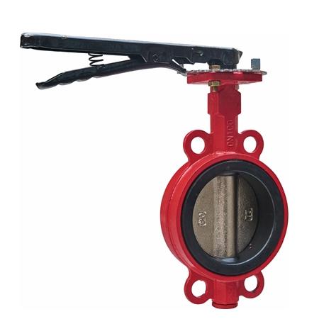 手柄對(duì)夾消防蝶閥