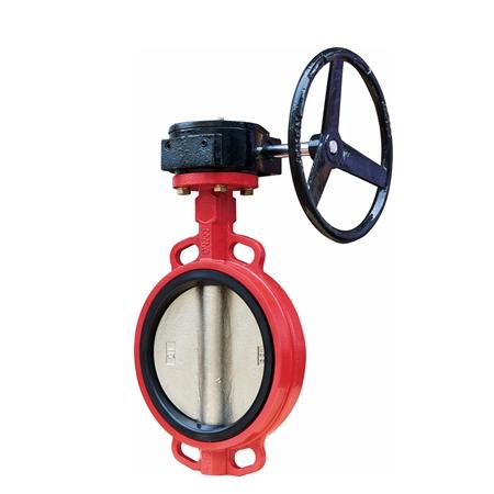 蝸輪對(duì)夾消防蝶閥